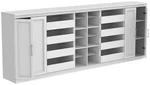 Closetmaid MS-2116-18S4DR2D Modular 107"W Storage Cabinet White. Fixed Price $1107.69.
