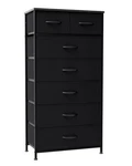 Vertical Dresser Storage Tower 7 Drawers Black CLHD024BLK Fabric Bins Crestlive. Fixed Price $124.99.