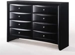Sleek Black 8-DRAWER Wooden Dresser For Chic Storage In Ireland. Fixed Price $1015.99.