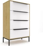 Lira Premium 4 Fabric Dresser - Solid Wood Frame Chest Of Drawers For Bed. Fixed Price $182.99.