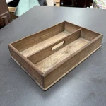 Antique Cutlery Drawer Oak Wood Tray With Handle Rustic Interiors. Fixed Price $26.90.