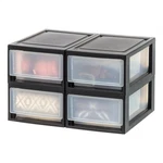 Iris 6 Qt. Plastic Storage Organizer Stacking 4-PACK Stackable.... Fixed Price $44.17.