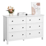 NEW/6 Dresser, Wooden Chest Of Drawers With Sliding And Anti-tip Device,. Fixed Price $237.10.
