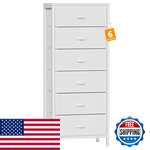 Furnulem White Tall Dresser For Bedroomvertical Storage Tower Unit And End. Fixed Price $91.07.