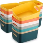 21 Pack Plastic Storage Baskets Bins Pantry Organizer Fo.... Fixed Price $62.77.