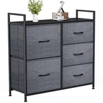 Dresser For Bedroom Storage Tower With 5 Drawers Fabric Bins Sturdy Metal Frame. Fixed Price $69.99.