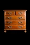Theodore Alexander Miniature English Chest Of Drawers Tall Dollhouse Scale. Fixed Price $795.00.