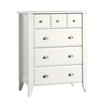 Pemberly Row Four Deep Drawers Wood Bedroom Chest In Soft White. Fixed Price $329.19.