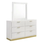 Coaster Caraway 6-DRAWER Wood Bedroom Dresser With Mirror White. Fixed Price $688.64.