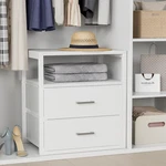 Boluo White Closet Drawers Open Shelf For Organizers And Storage Bedroom. Fixed Price $116.65.