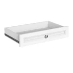 Selectives In. X 23.5 White Wood Drawer With Silver Handle. Fixed Price $49.99.