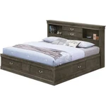 Glory Furniture Louis Phillipe Full Storage Bed In Gray. Fixed Price $879.99.
