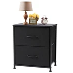 Sweetcrispy Nightstand Small Dresser With 2 Fabric Drawers Side Bedroom End. Fixed Price $30.53.