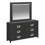 Picket House Furnishings Chett Dresser And Mirror Set With Led Black. Fixed Price $915.12.