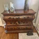 Ethan Allen Tuscany Serpentine French Country Floral Dresser Chest Nightstand. Fixed Price $543.00.