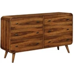 Pemberly Row Mid-century Modern 6 Drawer Double Dresser In Dark Walnut. Fixed Price $813.71.