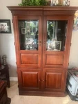 Ethan Allen American Impressions Double Bookcases With 60" Light Bridge. Fixed Price $800.00.