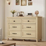 Dresser 6 Drawer 47 15.8 32.1 Natural Oak Storage Chest Garveehome Bedroom. Fixed Price $299.99.