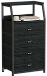 Furnulem Tall 4 Drawers Dresser Vertical Storage Tower Black For Bedr.... Fixed Price $53.19.