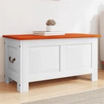 Bowery Hill Solid Acacia Wood & Engineered Storage Chest Brown White. Fixed Price $185.90.