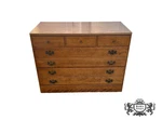 Vtg. Ethan Allen American Style Three Drawer Maple Chest In Nutmeg W/mica Top. Fixed Price $595.00.