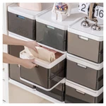 Snslxh 18 QT,3 Pack Stackable Plastic Storage Bins With Lid,foldable Closet Orga. Fixed Price $35.99.