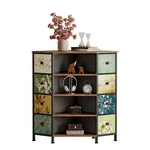 Lumtok Corner 19.7"D X 19.7"W 29.5"H (8 Drawers), Retro Pattern. Fixed Price $141.12.