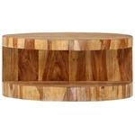 Solid Acacia Round Coffee Table Wooden Side Furniture Vidaxl. Fixed Price $182.99.