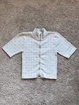 Iets Frans Geo Print Zip-front Top Ivory Size Small. Fixed Price $19.99.