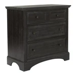 Pemberly Row Modern / Contemporary 3 Drawer Chest In Rustic Black. Fixed Price $578.78.