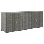 Storage Unit Outdoor Cabinet Patio Box Poly Rattan Vidaxl. Fixed Price $255.99.